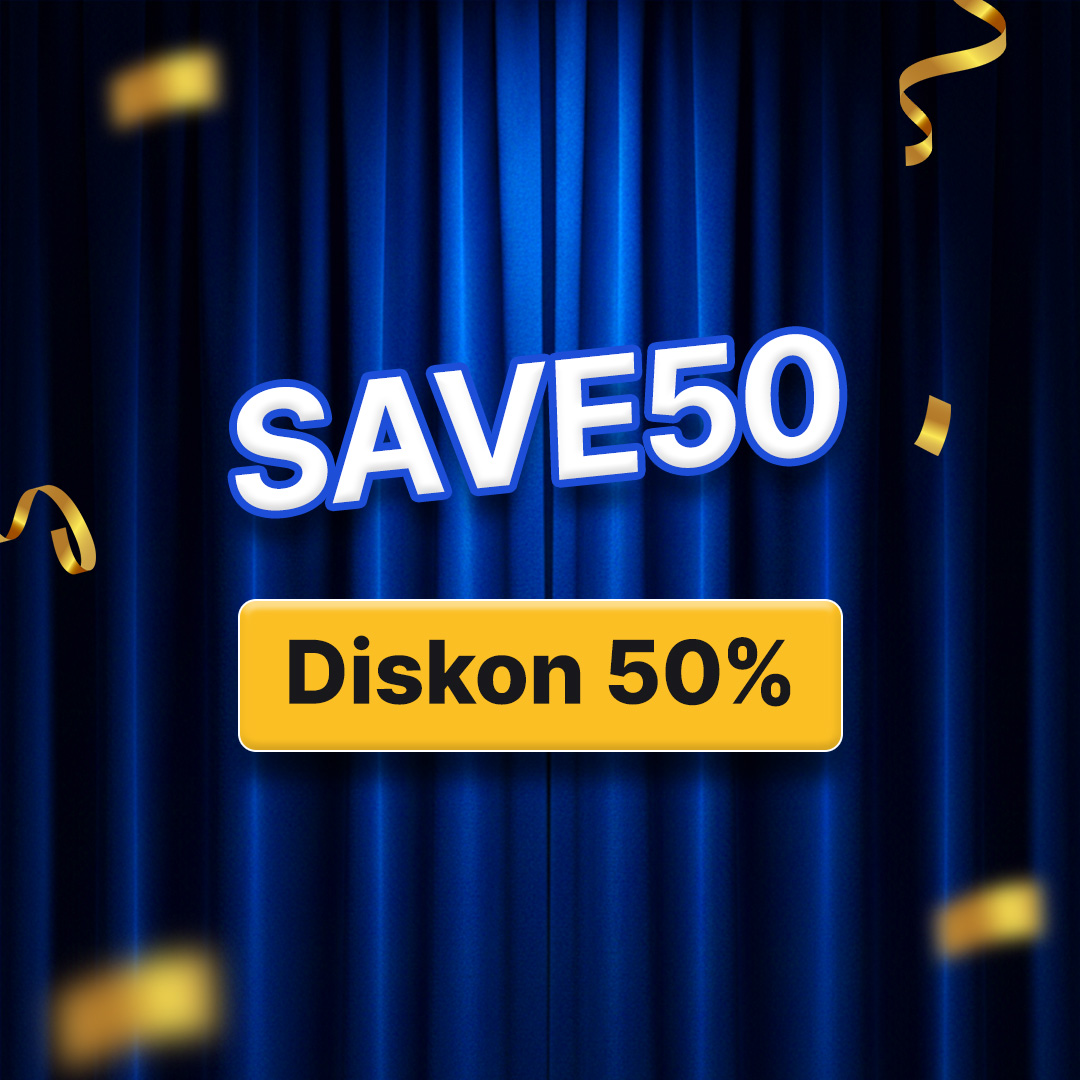 Belajar lebih hemat! Diskon 50% 