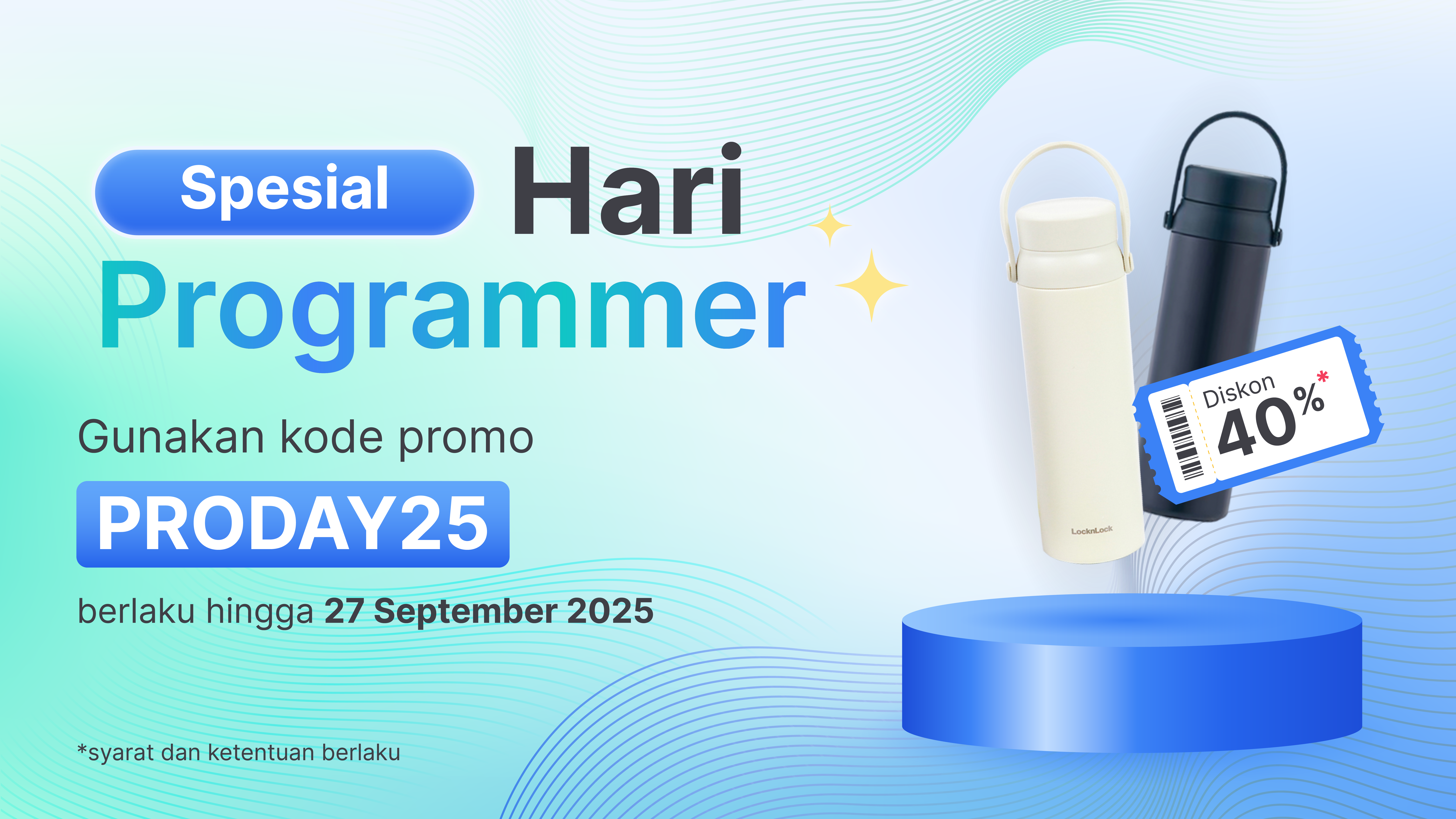 Bonus Tumbler LocknLock di Hari Programmer