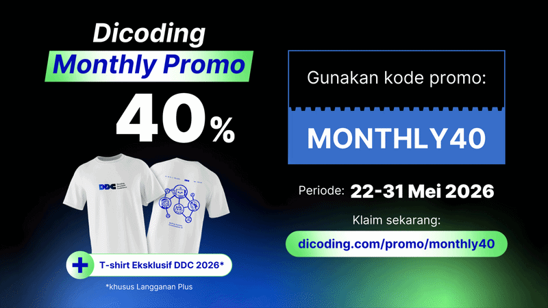 Diskon 40% + T-shirt Eksklusif DDC 2026 