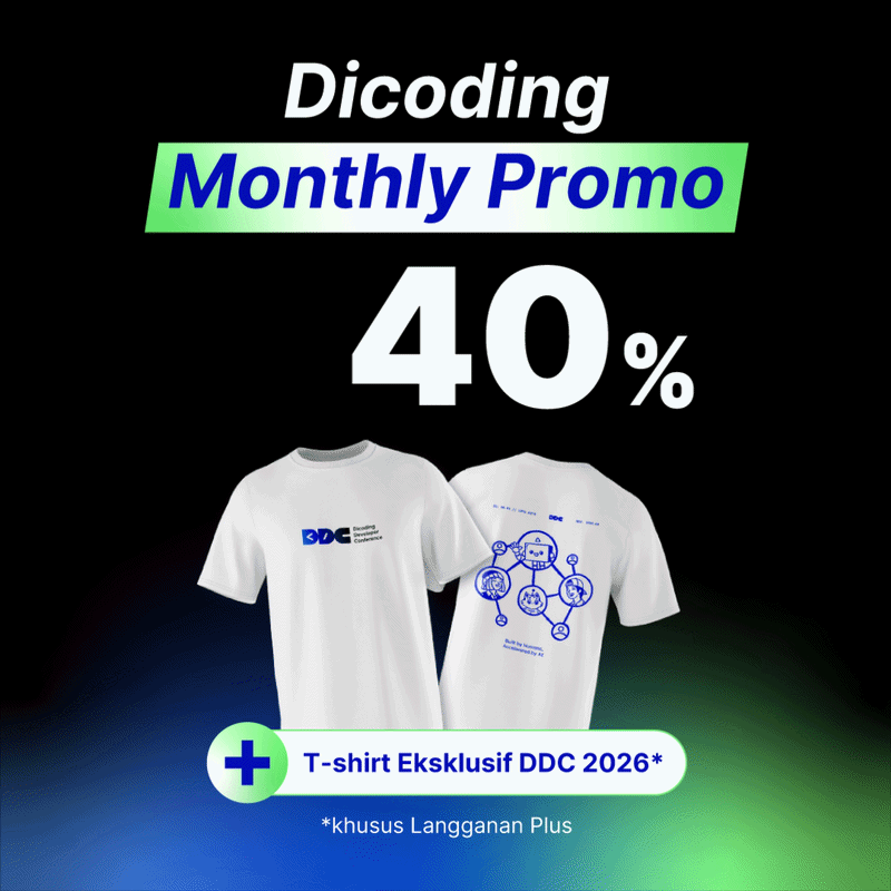 Diskon 40% + T-shirt Eksklusif DDC 2026 