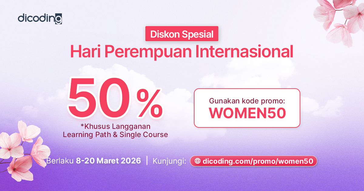 Diskon 50% dalam rangka Hari Perempuan Internasional
