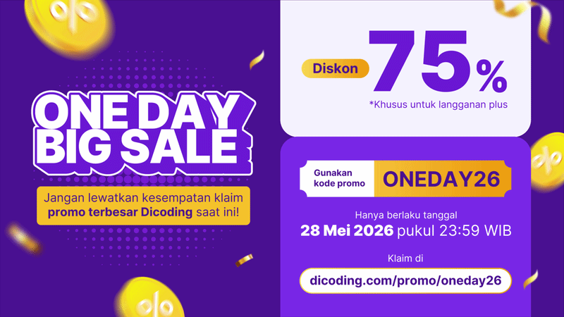 Diskon Terbesar! Potongan Langsung 75%