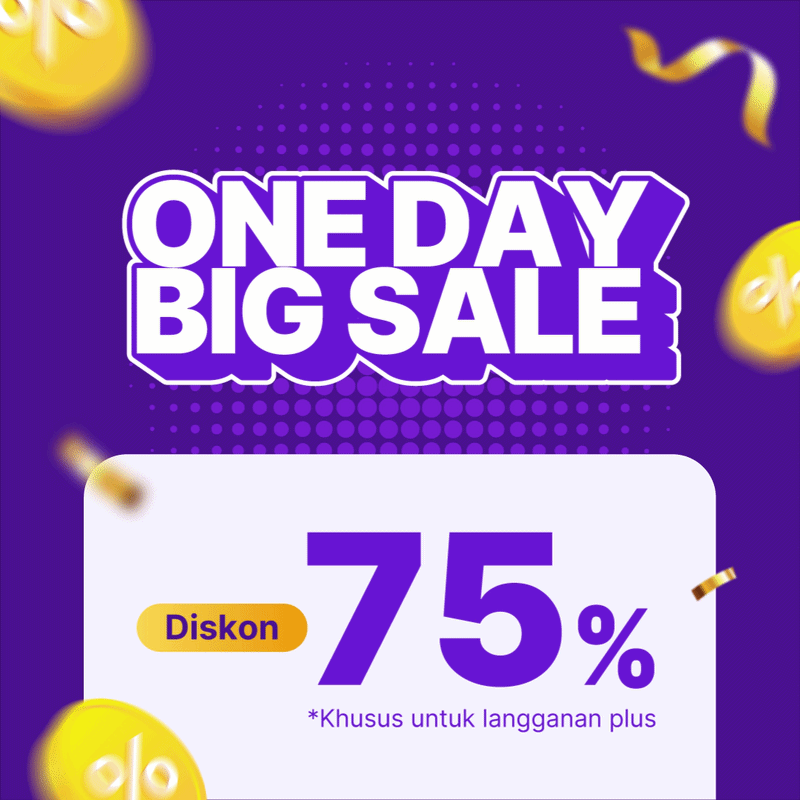 Diskon Terbesar! Potongan Langsung 75%