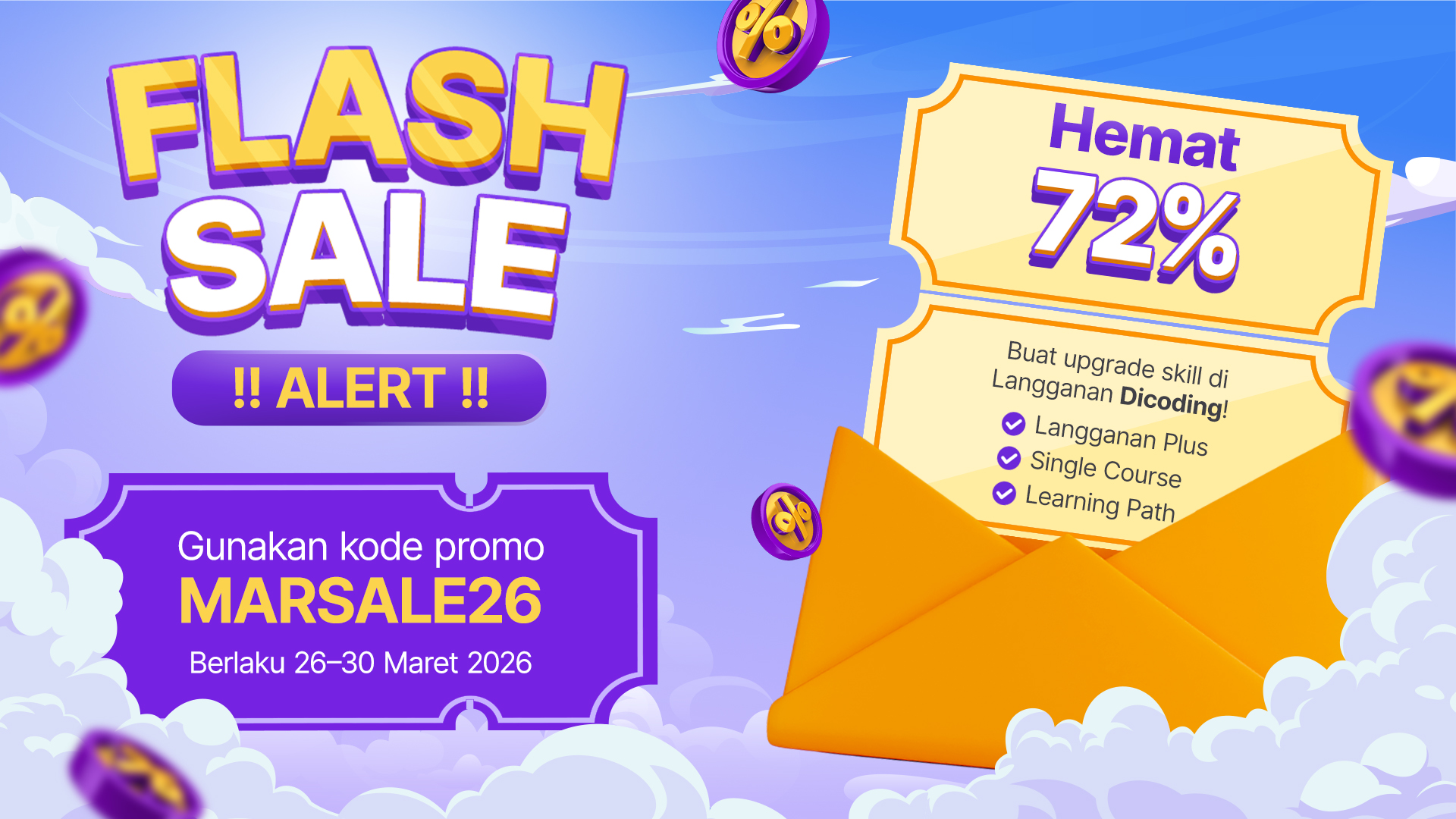 Flash Sale Kilat! Diskon 72% Semua Langganan