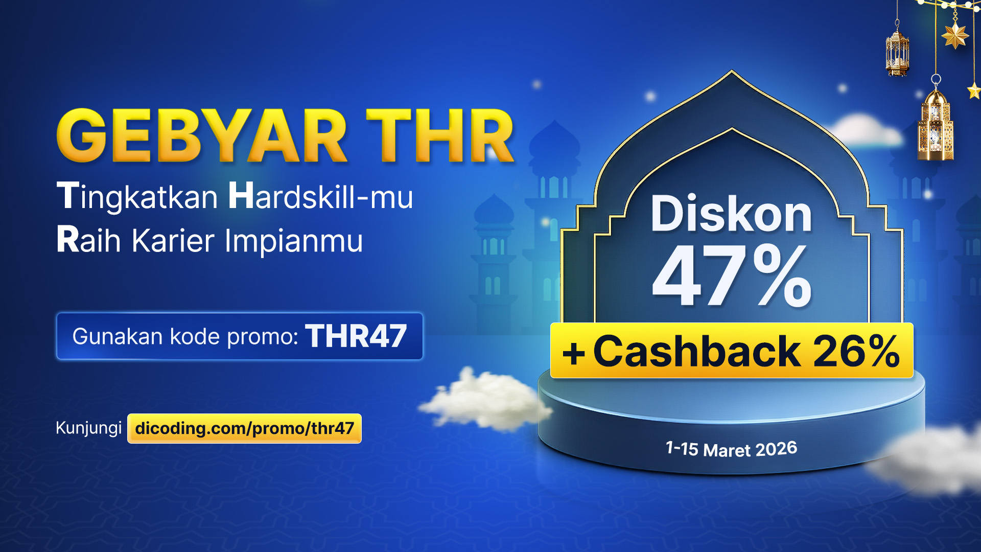 Gebyar THR! Diskon 47% + Cashback 26%
