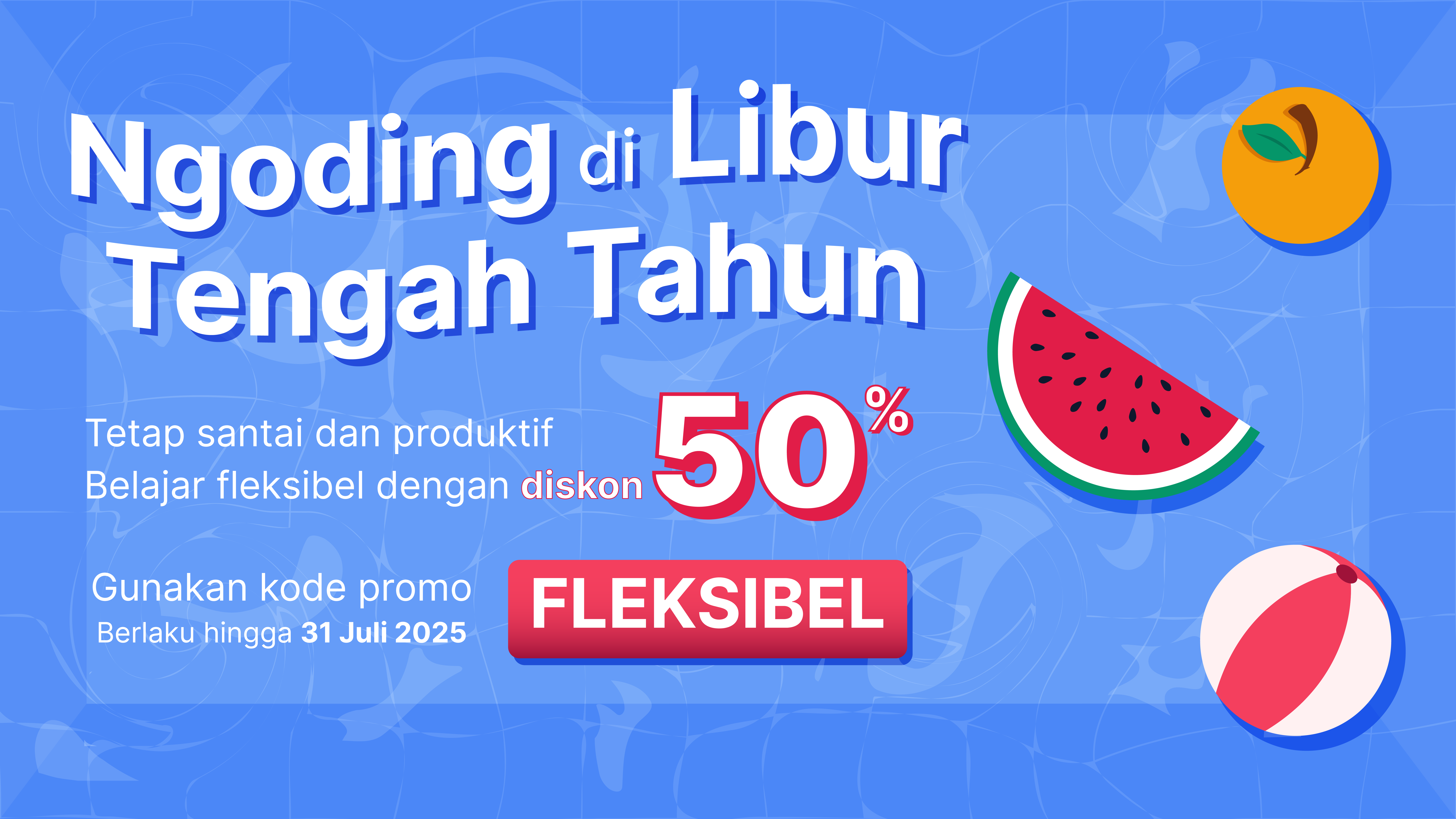 Ngoding di Tengah Libur dengan Diskon 50%