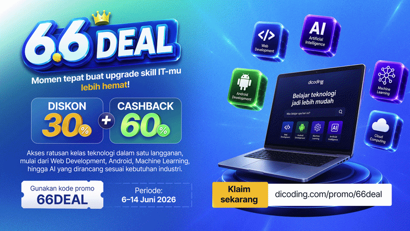 Spesial 6.6 Deal! Diskon 30% + Cashback 60%