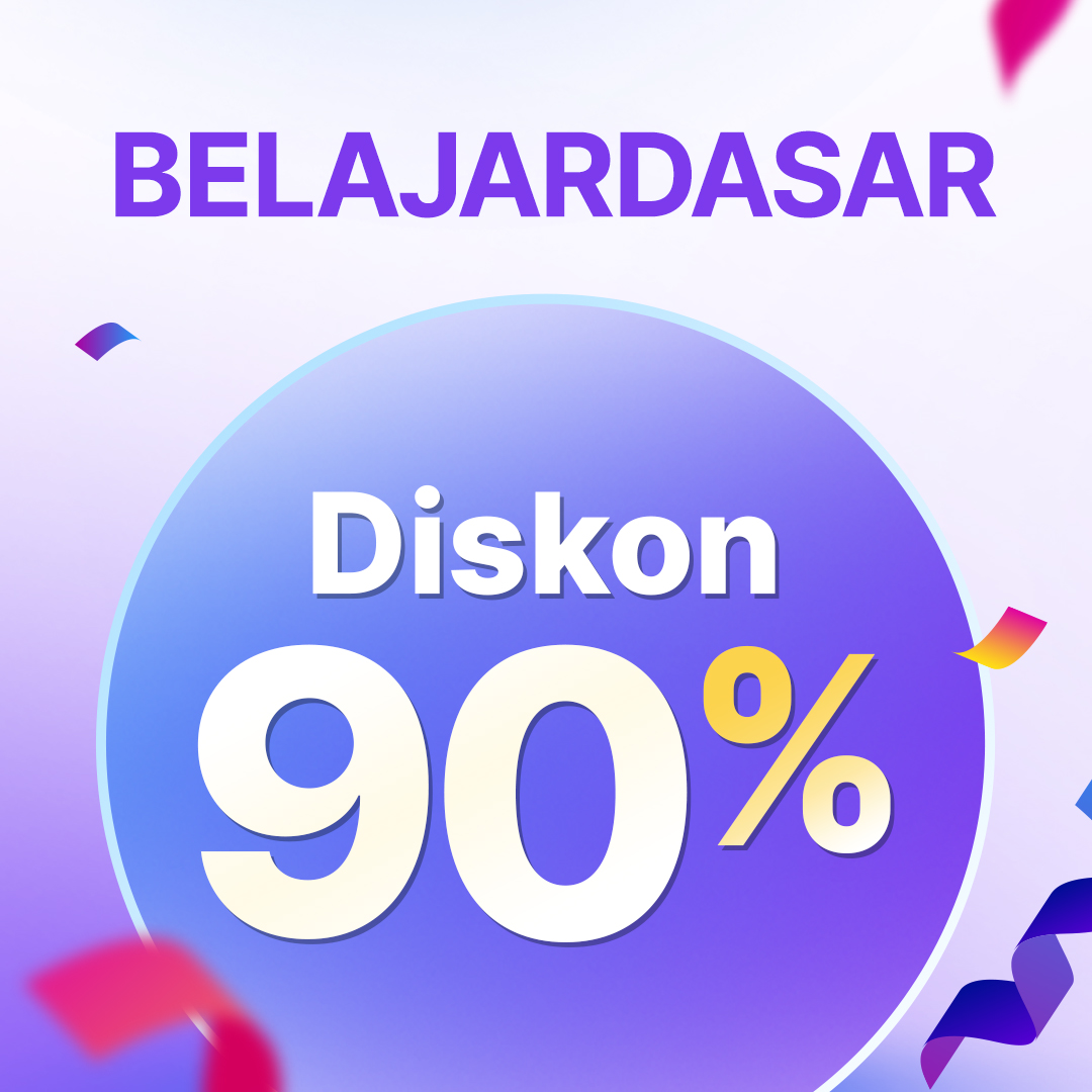 Super Big Sale! Diskon 90% Single Course Dasar-Pemula