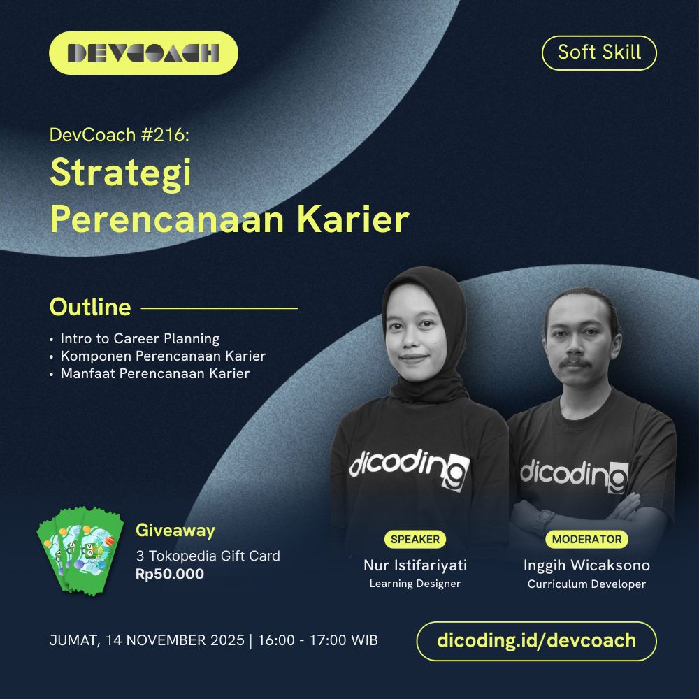 DevCoach 216: Soft Skill | Strategi Perencanaan Karier