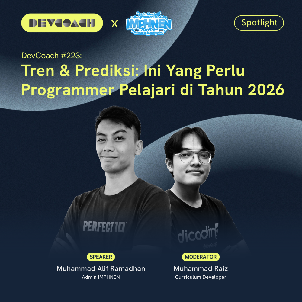 DevCoach 223: Tren & Prediksi: Ini Yang Perlu Programmer Pelajari di Tahun 2026