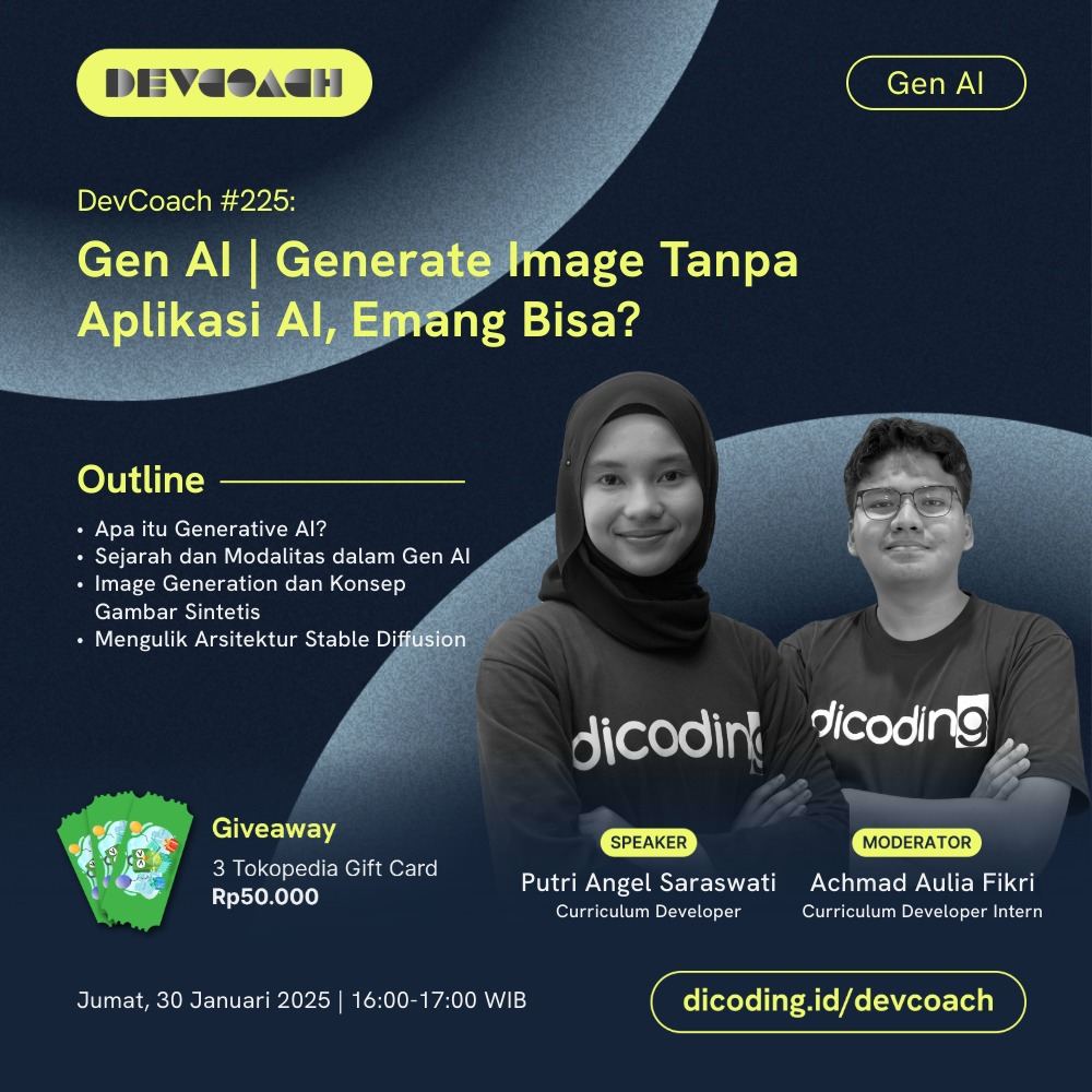 DevCoach 225: Gen AI | Generate Image Tanpa Aplikasi AI, Emang Bisa?