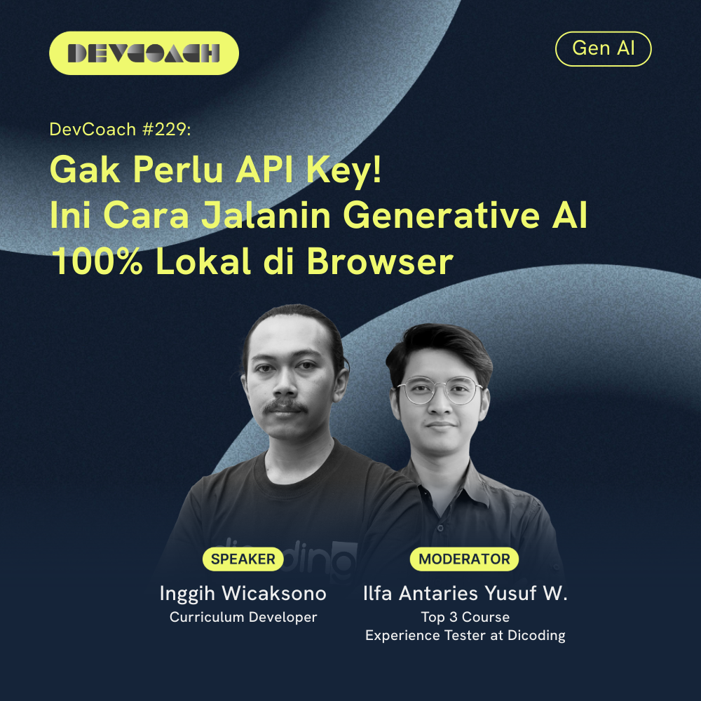 DevCoach 229: Gak Perlu API Key! Ini Cara Jalanin Generative AI 100% Lokal di Browser
