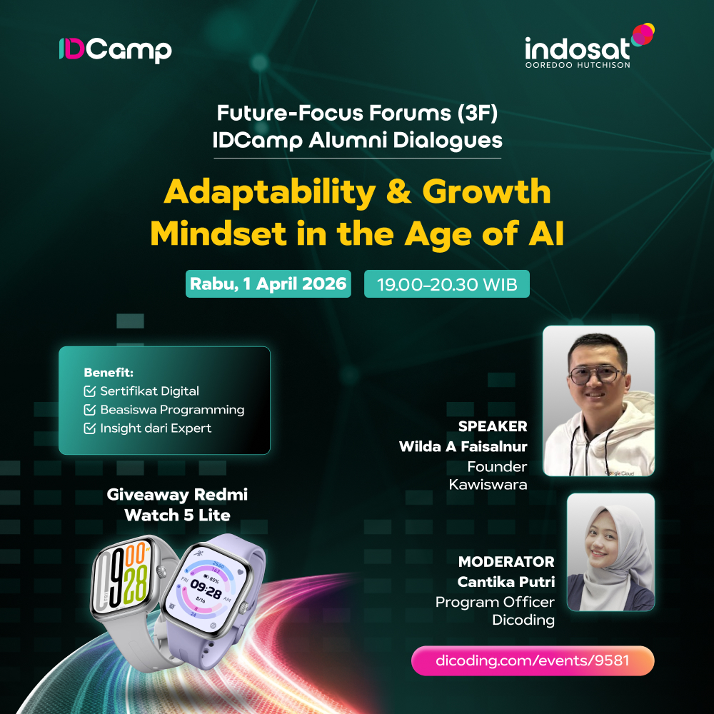 IDCamp Alumni Dialogue #1 - Adaptability & Growth Mindset in the Age of AI