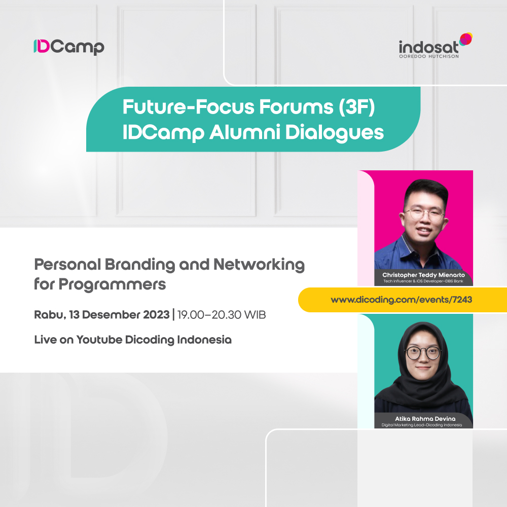 IDCamp Alumni Dialogue #2 - Personal Branding and Networking for Programmers