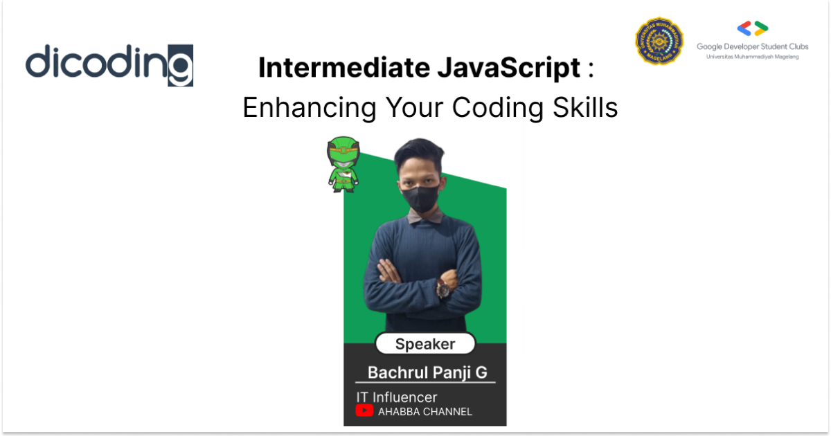 Intermediate JavaScript : Enhancing Your Coding Skills - Dicoding Indonesia