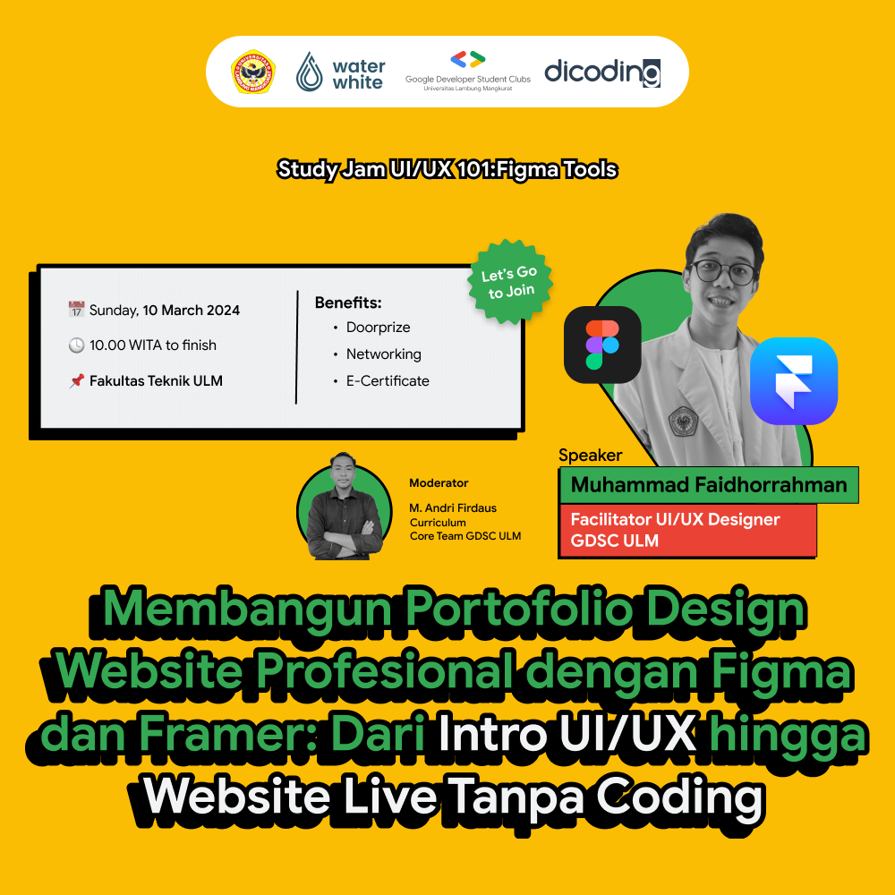 Membangun Portofolio Design Website Profesional dengan Figma dan Framer: Dari Intro UI/UX hingga Web Week 2