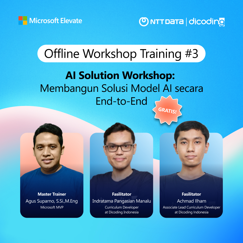 [Offline] Workshop Training #3 - AI Solution Workshop: Membangun Solusi Model AI secara End-to-End