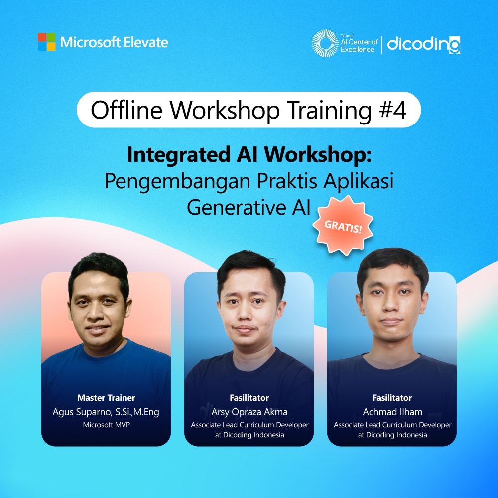 [Offline] Workshop Training #4 - Integrated AI Workshop: Pengembangan Praktis Aplikasi Generative AI