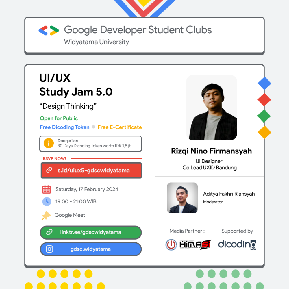 UI/UX Study Jam 5.0 : Design Thinking