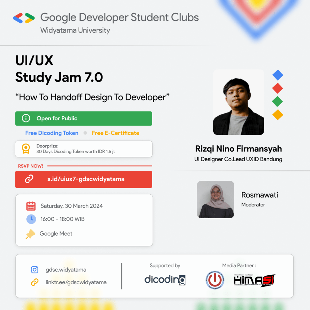 UI/UX Study Jam 7.0 : How To Handoff Design To Developer - Dicoding ...