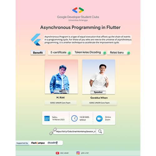 Data Science & Flutter Workshop : Asyncronous Programming in Flutter