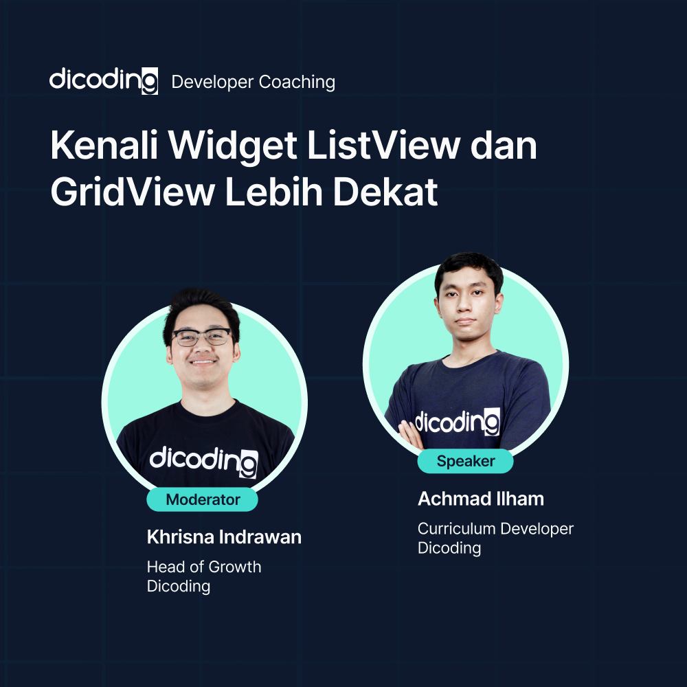 Dicoding Developer Coaching #49: Flutter | Kenali Widget ListView dan ...