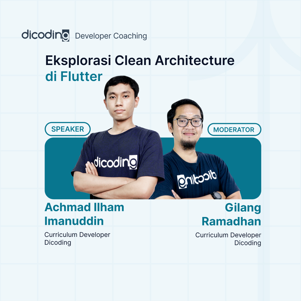 Dicoding Developer Coaching #65 : Flutter | Eksplorasi Clean Architecture di Flutter