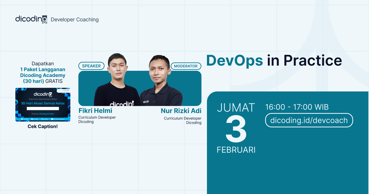 Dicoding Developer Coaching #82 : DevOps | DevOps in Practice ...