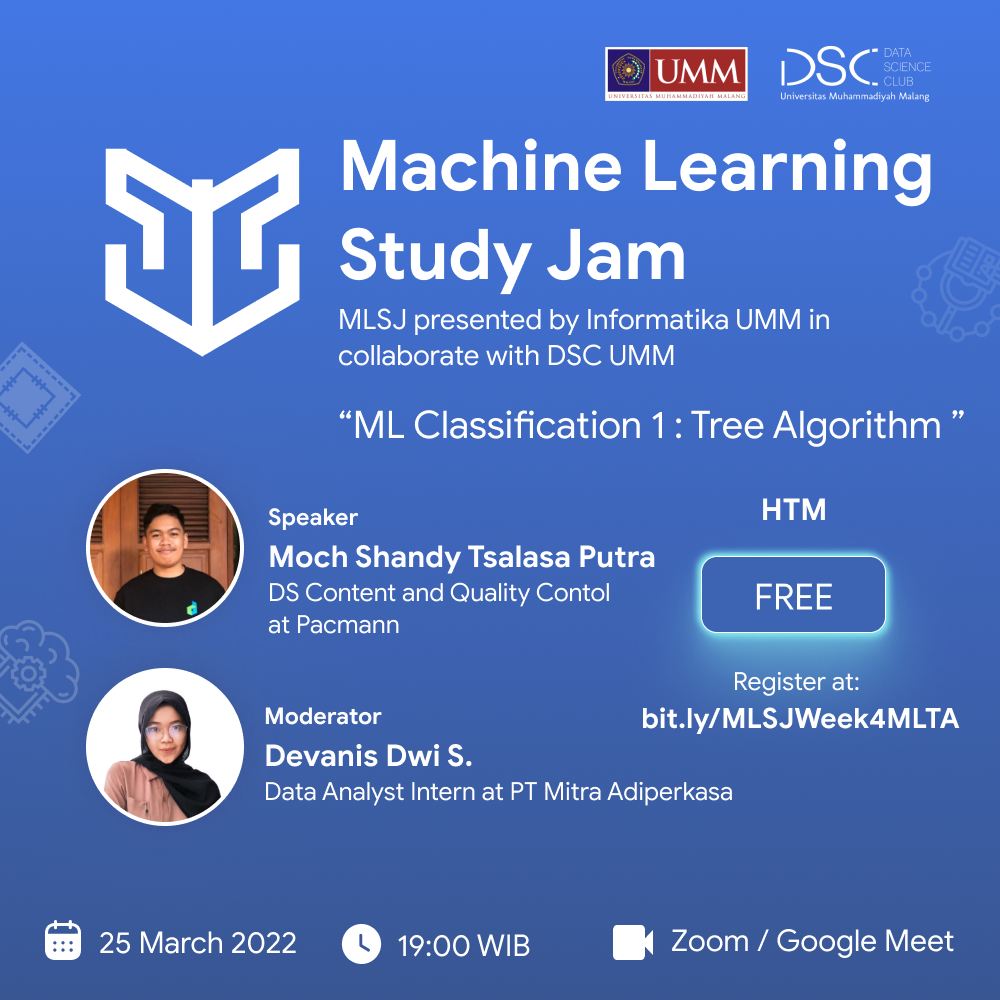 Machine Learning Study Jam ~ ML classification 1 Tree algorithm