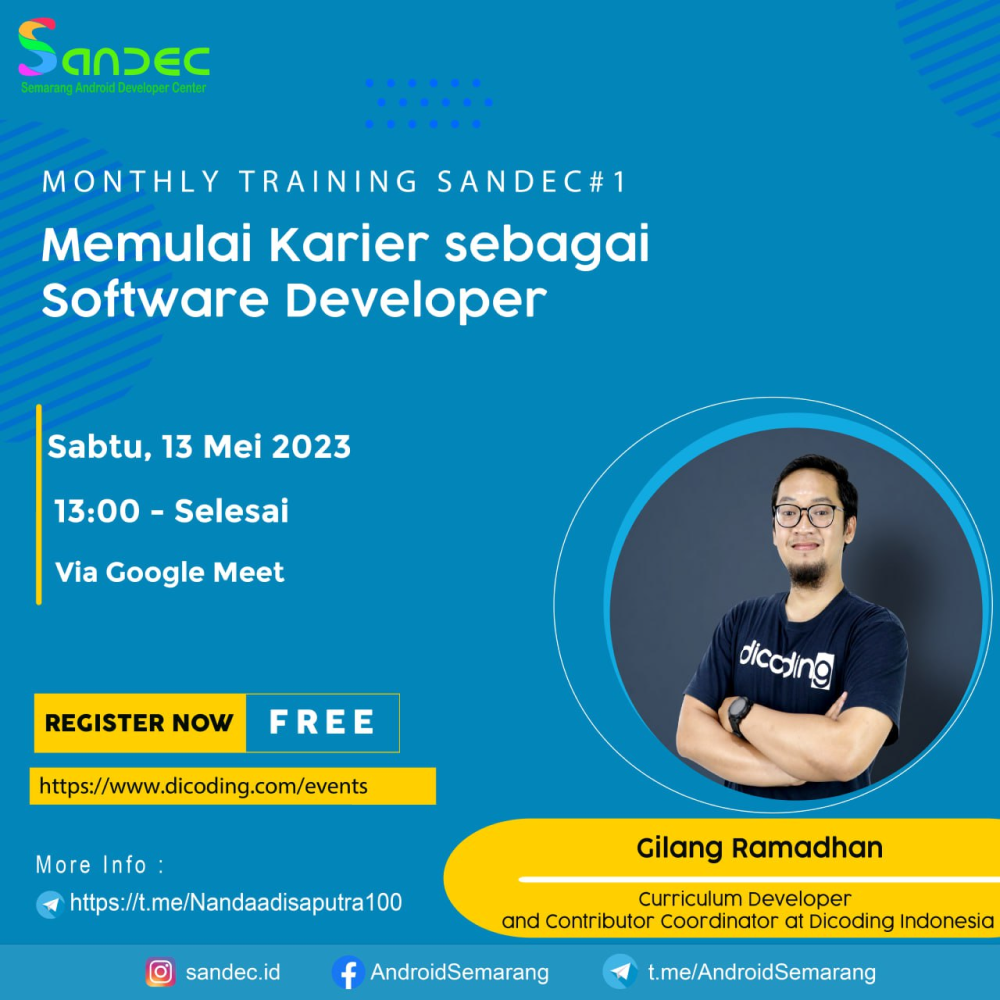 Monthly Training SANDEC #01