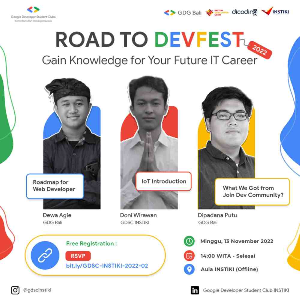 Road to Devfest INSTIKI - Gain Knowledge For Your Future IT Career