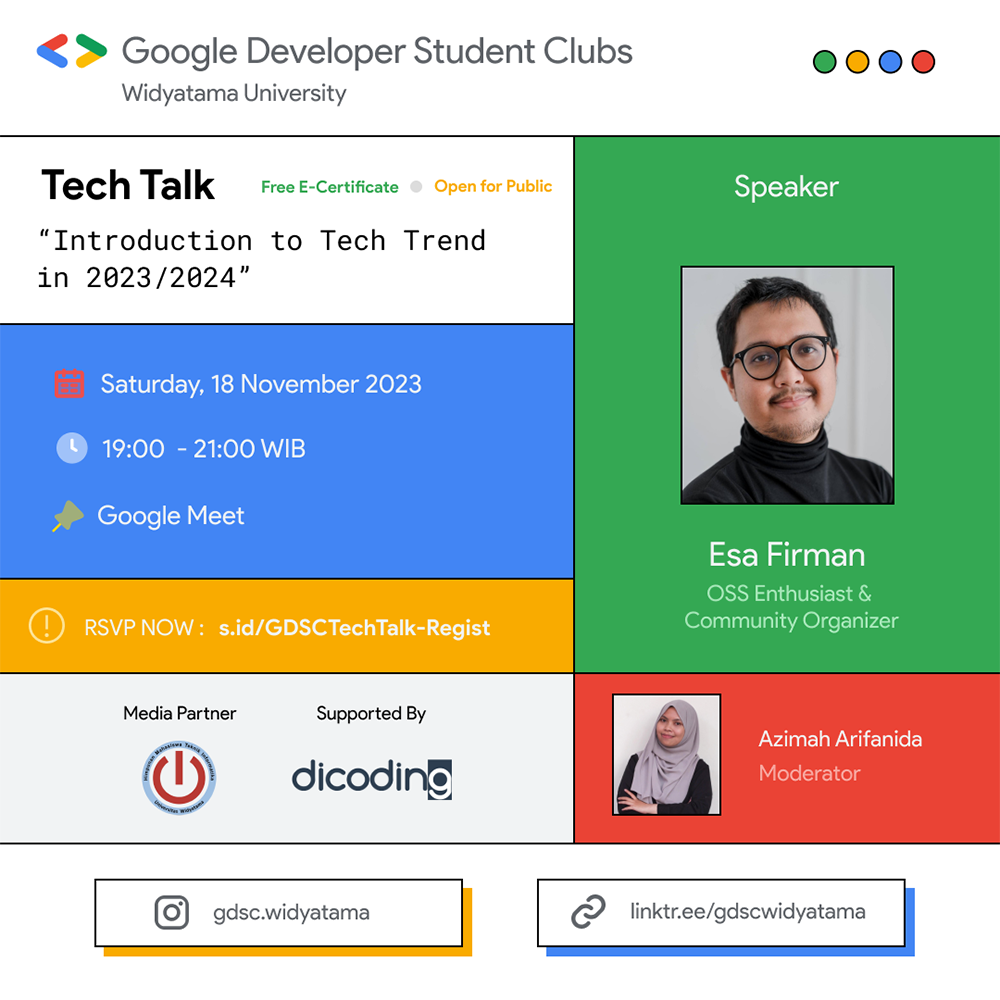 Tech Talk: Introduction to Tech Trend in 2023/2024 - Dicoding Indonesia